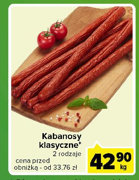 Kabanosy klasyczne promocja w Selgros