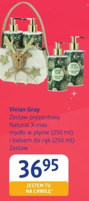 Zestaw prezentowy Vivian Gray Natural X-mas: mydło w płynie (250 ml) i balsam do rąk (250 ml) promocja w Drogerie DM