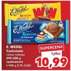 Czekolada mleczna z wafelkami peanut butter E. wedel ww promocja