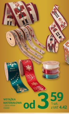 Wstążka materiałowa różne rodzaje promocja w Selgros