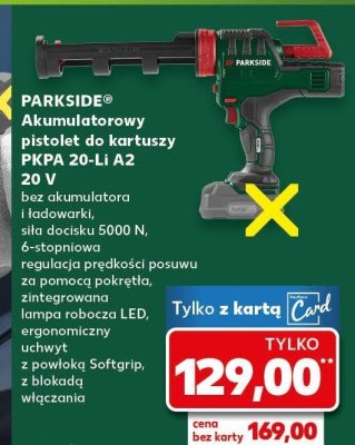 Pistolet akumulatorowy do kartuszy promocja w Kaufland