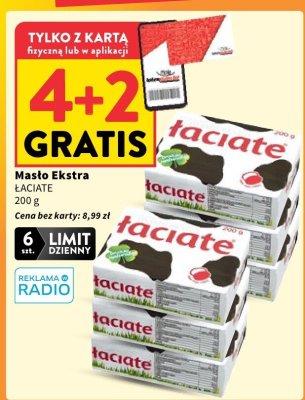 Masło Ekstra Łaciate promocja w Intermarche