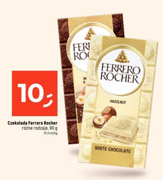 Czekolada milk original Ferrero rocher promocja w Dealz