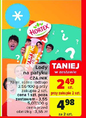 Lód mystery ice Hortex promocja