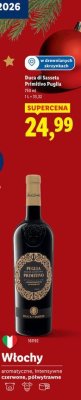 Wino Duca di Sasseta Primitivo Puglia promocja w Lidl