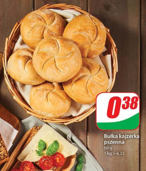 Bułka kajzerka promocja w Dino