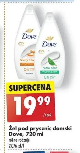 Żel pod prysznic fresh care Dove promocja