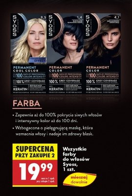 Farba do włosów 4.1 SYOSS PERMANENT promocja