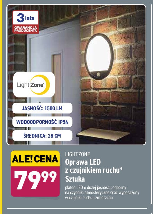 Oprawa led z czujnikiem ruchu promocja