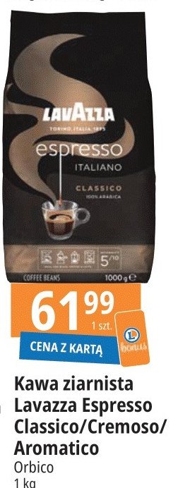Kawa Lavazza espresso cremoso promocja