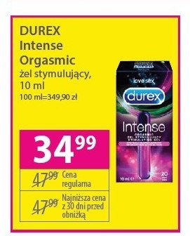 Żel intymny stymulujący dla kobiet Durex intense promocja
