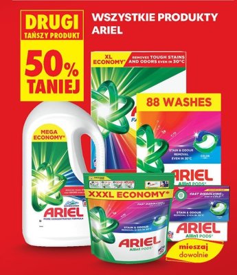 Wszystkie produkty Ariel DRUGI -50% promocja w Biedronka