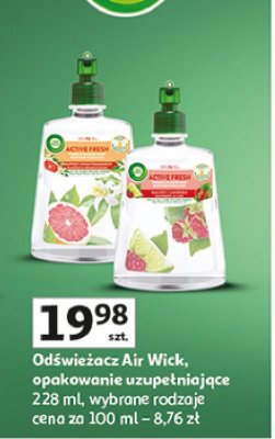 Odświeżacz powietrza maliny i limonka Air wick active fresh promocja