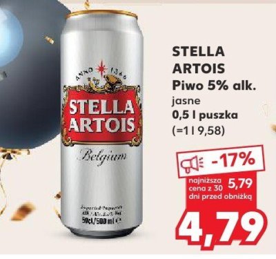 Piwo Stella Artois promocja w Kaufland