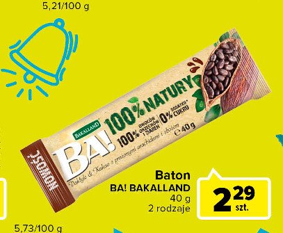 Baton daktyle z kakao Bakalland ba! 100% natury promocja