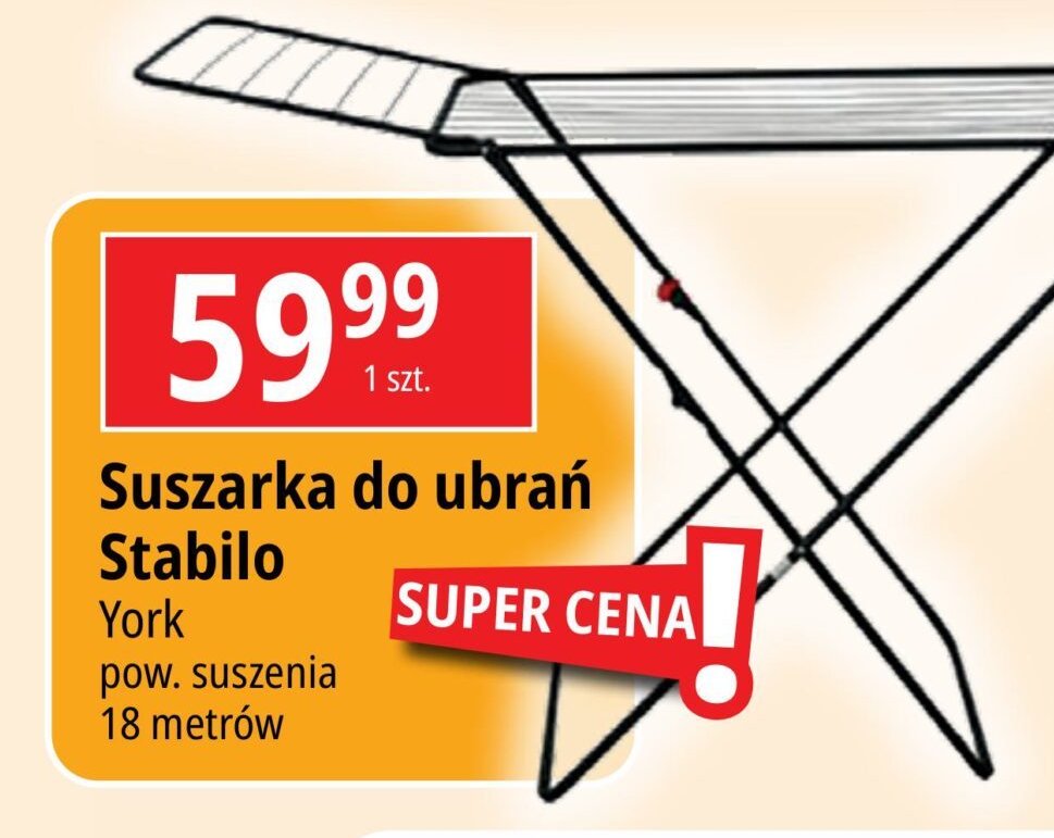 Suszarka na bieliznę stabilo York promocja