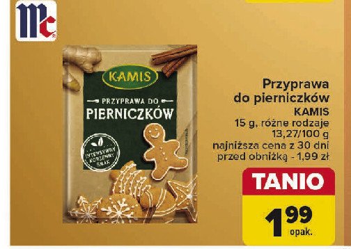 Przyprawa do ciasteczek korzennych Kamis promocja w Carrefour