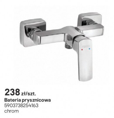 Bateria prysznicowa Azzuro Ecologica chrom promocja w Castorama