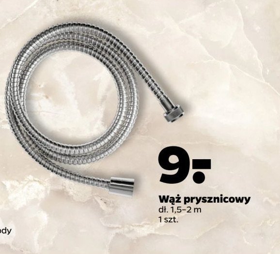 Wąż prysznicowy 1.5 m Aquantic promocja w Netto