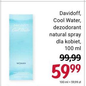 Dezodorant Davidoff cool water woman promocja
