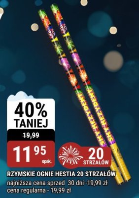 Rzymskie ognie Hestia 20 strzałów promocja w bi1