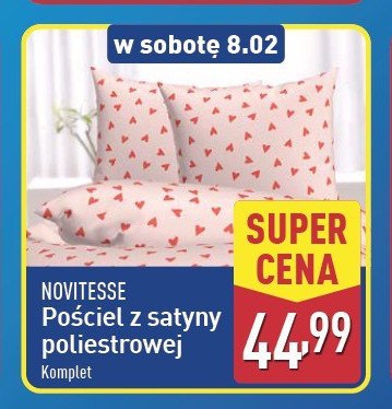 Komplet poscieli satynowej 140 x 200 cm + 2 x 70 x 80 cm Novitesse promocja