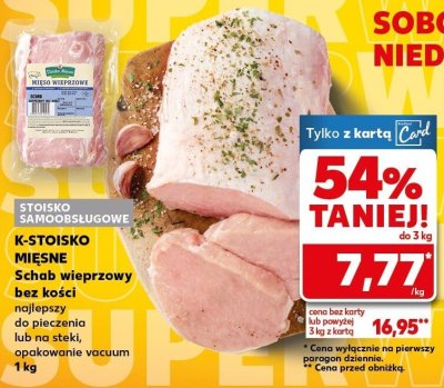Schab wieprzowy bez kości promocja w Kaufland