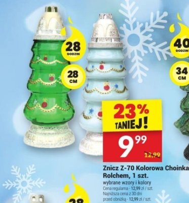 Znicz Z-70 Kolorowa Choinka Rolchem, 1 szt. promocja w Twój Market