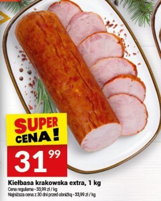 Kiełbasa krakowska extra, 1 kg promocja w Twój Market