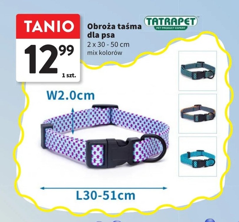 Obroża dla psa 2x 30 x 50 cm Tatrapet promocja