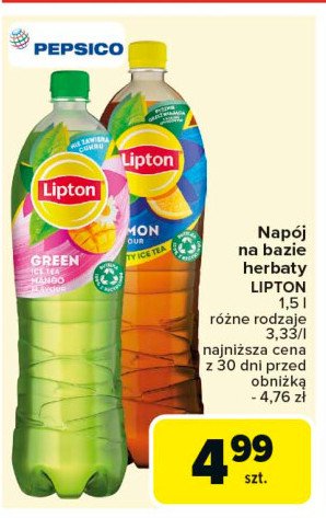 Herbata mrożona mango Lipton green ice tea Lipton ice tea promocja