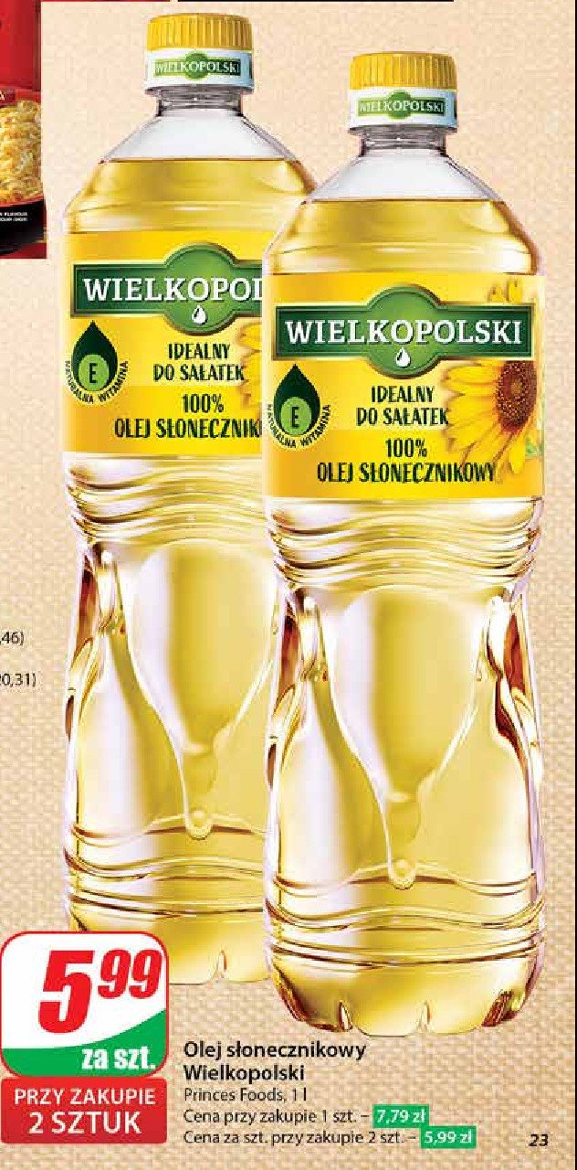 Olej Wielkopolski słonecznikowy promocja