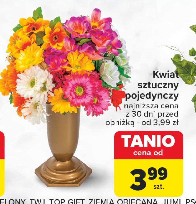 Kwiat sztuczny pojedynczy promocja