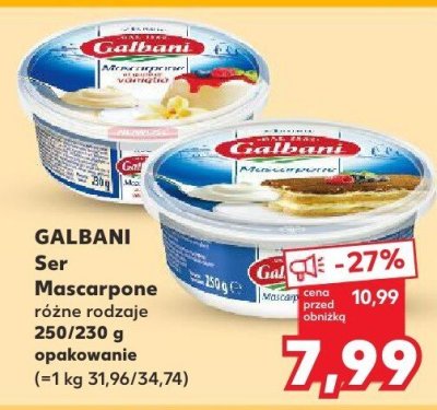 Ser GALBANI Mascarpone różne rodzaje promocja w Kaufland