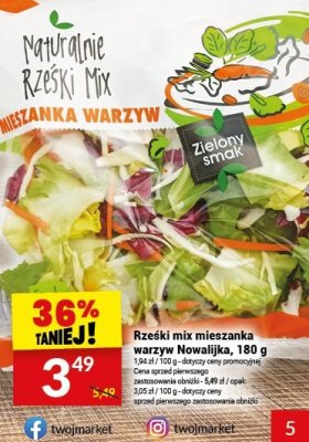 Rzeski mix mieszanka warzyw do sałatki promocja w Twój Market