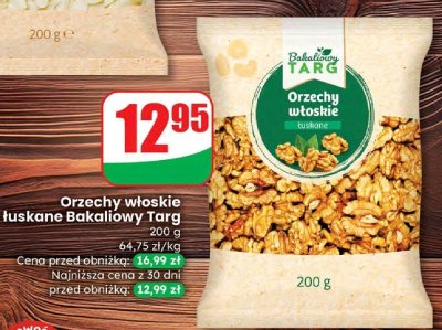 Orzechy włoskie łuskane Bakaliowy Targ promocja w Dino