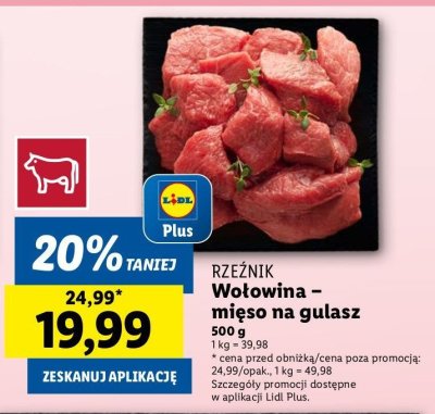 Mi臋so wo艂owe na gulasz Rze藕nik codzienna dostawa promocja