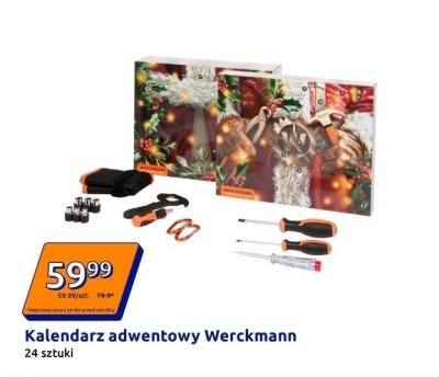 Kalendarz adwentowy 24 sztuki promocja w Action