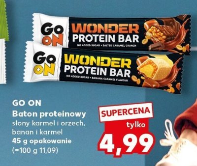 Baton proteinowy słony karmel i orzech promocja w Kaufland