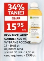 Płyn micelarny z olejkiem arganowym Garnier skin naturals promocja