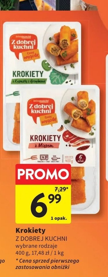 Krokiety z mięsem Intermarche z dobrej kuchni promocja