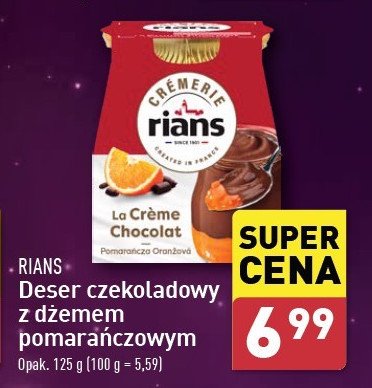 Deser czekoladowy z pomarańczą Rians promocja w Aldi