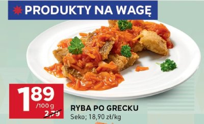 Ryba po grecku promocja w Stokrotka
