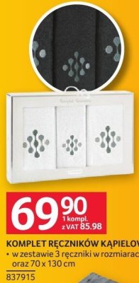 Komplet ręczników KOMPLET RĘCZNIKÓW KĄPIELOWYCH promocja w Selgros