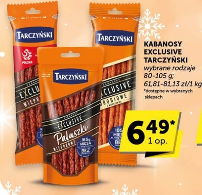 Kabanosy Tarczyński Exclusive Kabanosy Wieprzowe promocja w Euro Sklep
