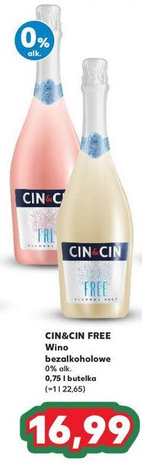 Wino Cin&cin rose free promocja w Kaufland