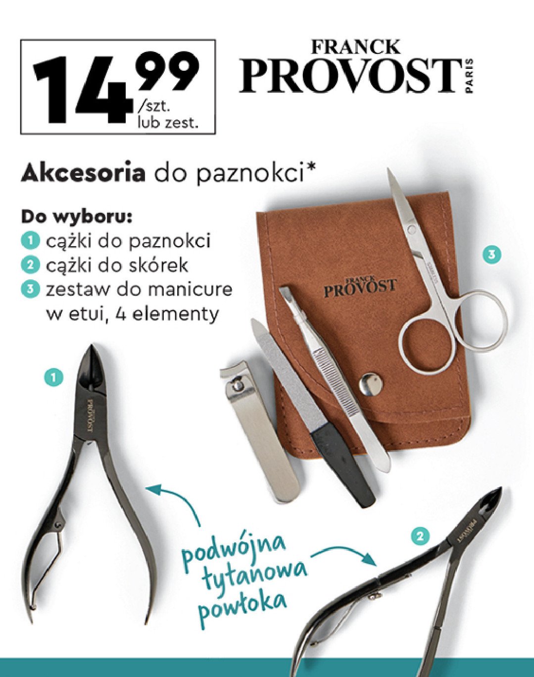 Zestaw do manicure Franck provost Franck provost accesories promocja w Biedronka