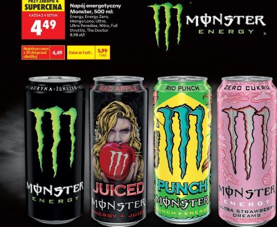 Napój energetyczny Monster Nitro promocja w Biedronka