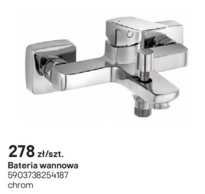 Bateria wannowa Azzuro Ecologica chrom promocja w Castorama