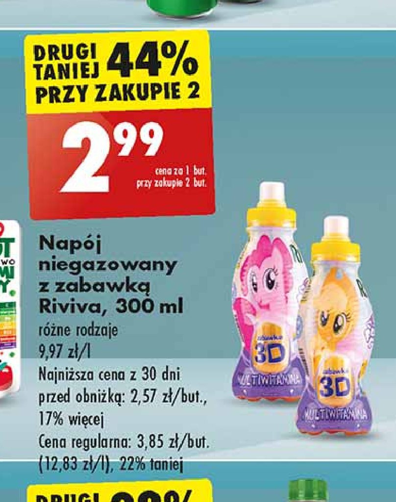 Napój multiwitamina my little pony Riviva promocja